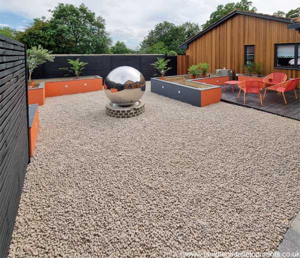 courtyard and garden seating