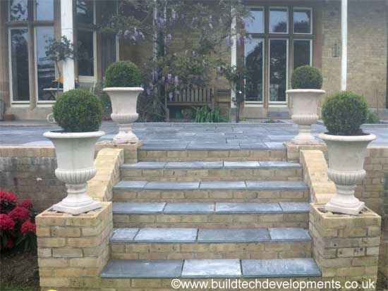 steps leading upto the house