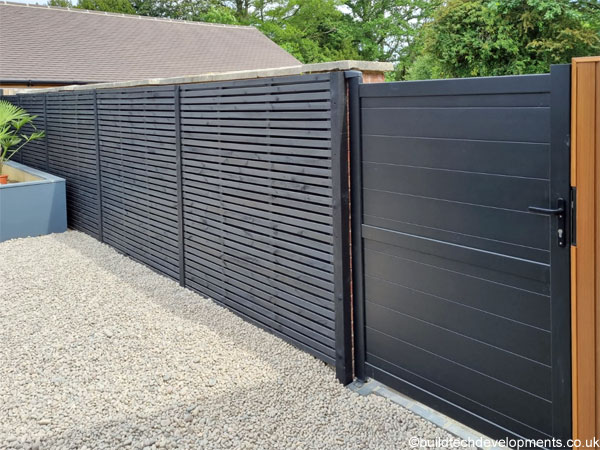 contemporary fencing panels