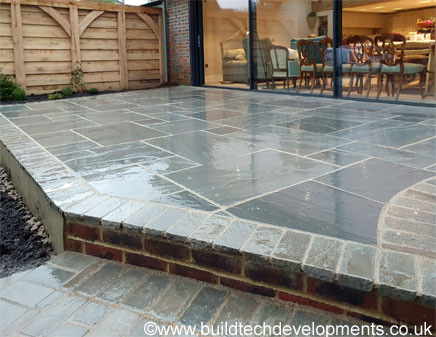 patio made of various sized stones